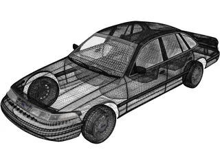 Ford Crown Victoria (1995) 3D Model preview