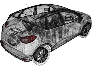 Renault Captur (2013) 3D Model preview