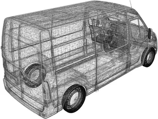 Renault Master (2017) 3D Model preview