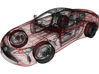 Lexus LC500h 3D Model preview