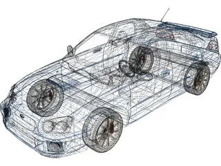 Subaru Impreza 3D Model preview