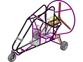Powered Parachute 3D Model preview