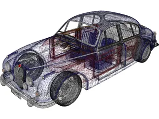 Jaguar Mark II 3D Model preview