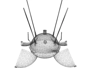Luna 9 3D Model preview