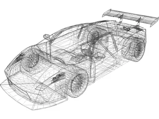 Lamborghini Gallardo GT3 Cup 3D Model preview