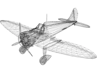 Mitsubishi A5M Claude 3D Model preview