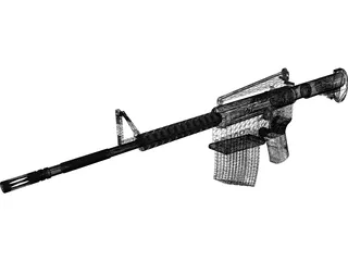 M4A1 Carbine 3D Model preview