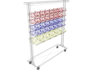 Parts Bin 3D Model preview