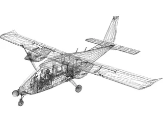 Vulcanair P.68 Observer 3D Model preview