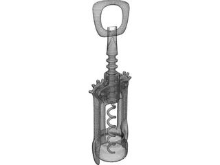 Cork Screw 3D Model preview