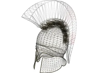 Greek Helmet 3D Model preview