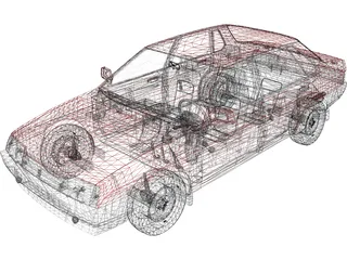 VAZ 21099 3D Model preview