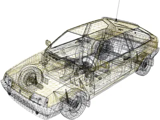 VAZ 2108 3D Model preview