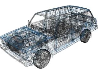 VAZ 2104 3D Model preview