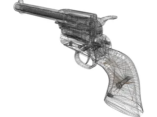 Colt 45 Peacemaker (1873) 3D Model preview