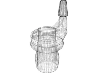 SRAM 7 Gripshift 3D Model preview