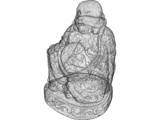 Buddha Statue 3D Model preview