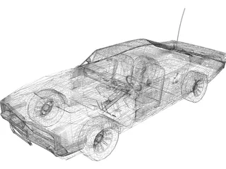 Dodge Charger (1969) 3D Model preview