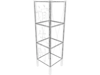 Japanese Lamp 3D Model preview