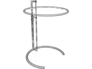 Barcelona Cocktail Table 3D Model preview