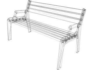 Bench 3D Model preview