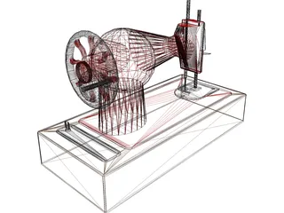 Zinger Toy Wewing Machine 3D Model preview