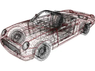 Ford Thunderbird 3D Model preview