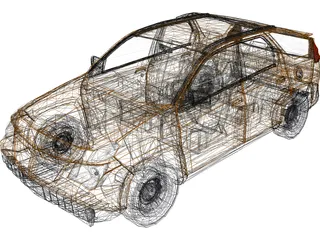 Pontiac Aztec 3D Model preview