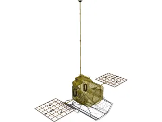 Mercury Messenger Probe 3D Model preview