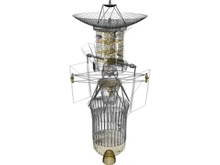 Magellan Probe with Booster 3D Model preview