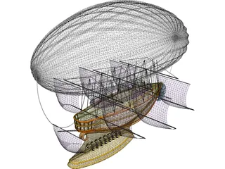 Flying Dutchman 3D Model preview