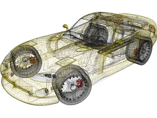 Dodge Viper 3D Model preview