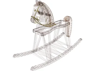 Rocking Horse 3D Model preview