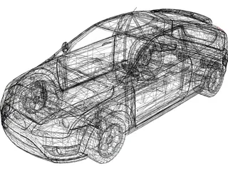 Ford Focus ST (2005) 3D Model preview