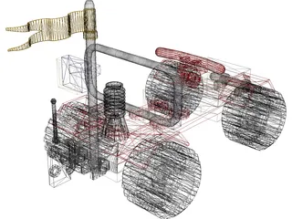LEGO Car 3D Model preview