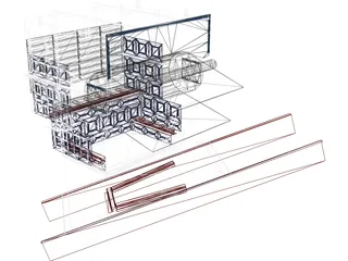 Chute de Descarga 3D Model preview