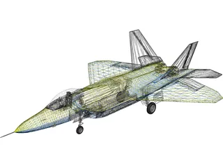F/A-22 Raptor 3D Model preview