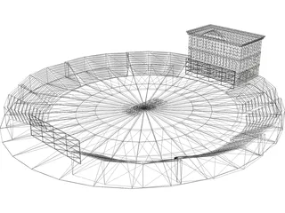Cricket Ground 3D Model preview