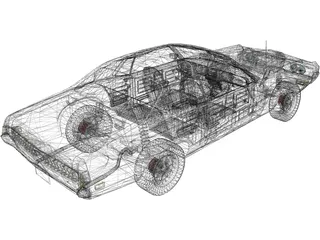 Mercury Cougar Eliminator (1970) 3D Model preview