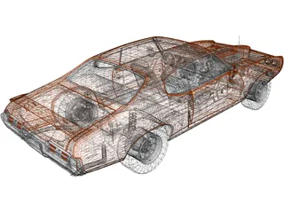 Pontiac GTO (1969) 3D Model preview