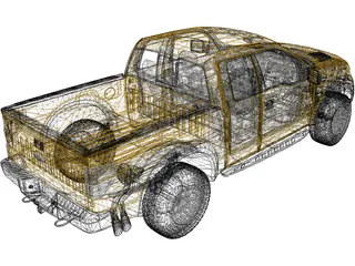 Ford SVT Raptor (2014) 3D Model preview