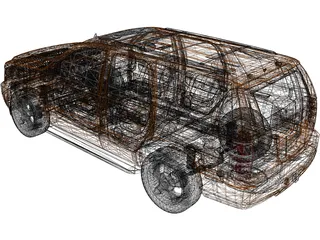 Chevrolet Tahoe (2008) 3D Model preview