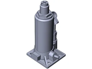 Hydraulic Jack 3D Model preview