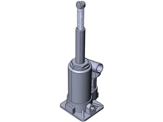 Hydraulic Jack 3D Model preview