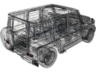Mercedes-Benz G63 AMG (2019) 3D Model preview