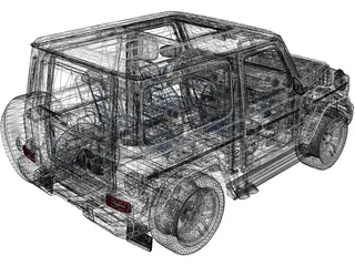Mercedes-Benz G63 Coupe (2019) 3D Model preview