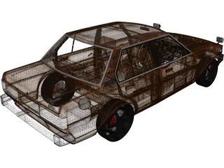 Toyota Corolla DX 3D Model preview