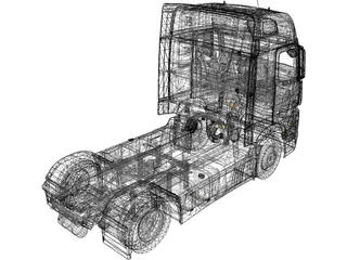 Mercedes-Benz Actros 3D Model preview