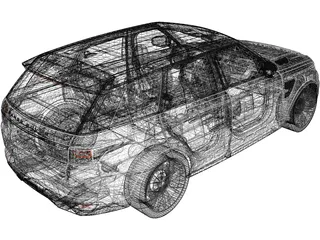 Range Rover Sport SVR 3D Model preview