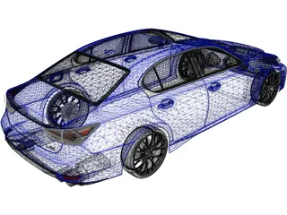 Lexus GS-F (2019) 3D Model preview